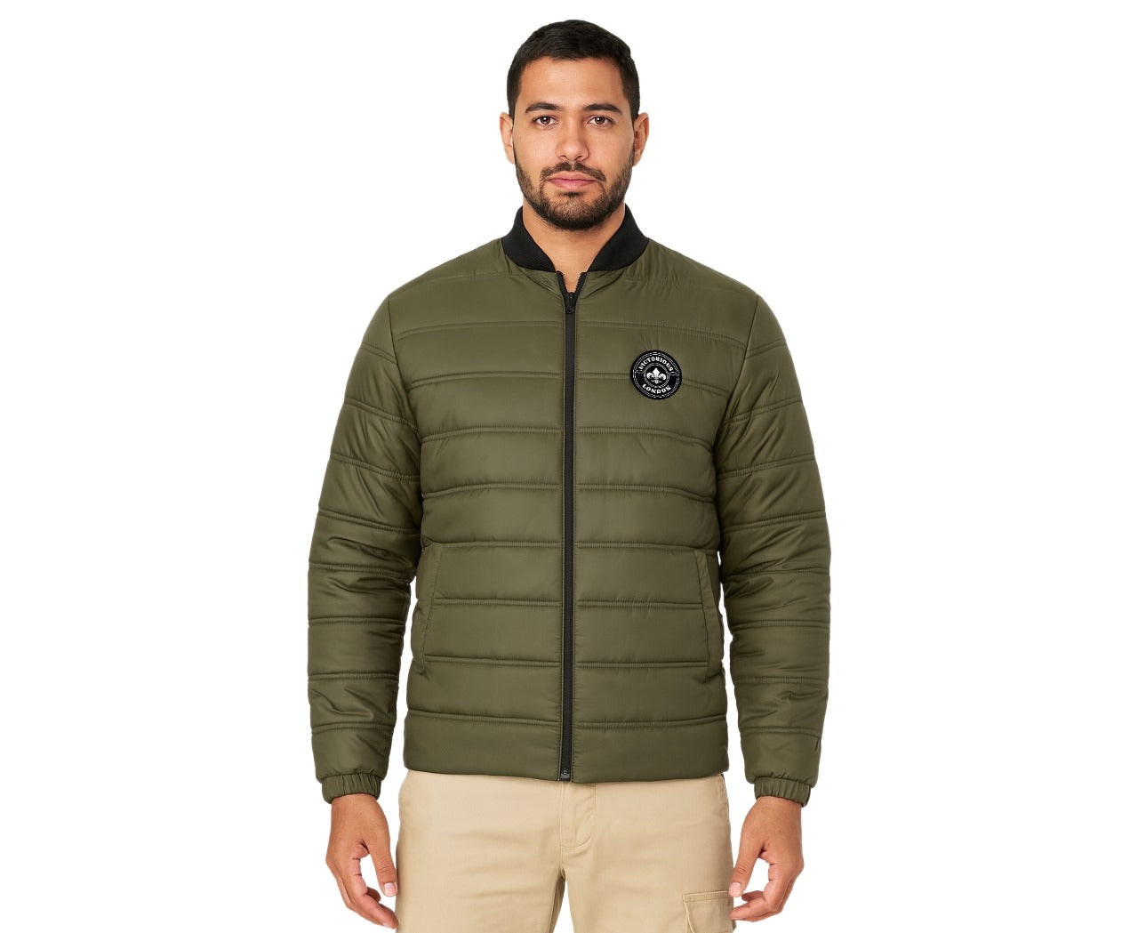 Men's Olive Green Puffer jacket