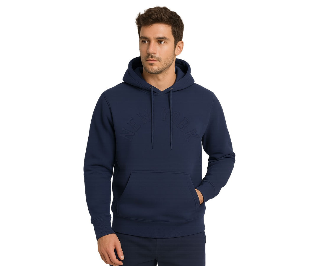 Men’s Casual New York Embossed Hoodies