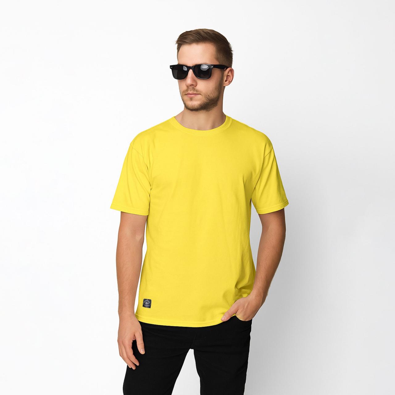Men’s Yellow Crew Neck T-Shirt