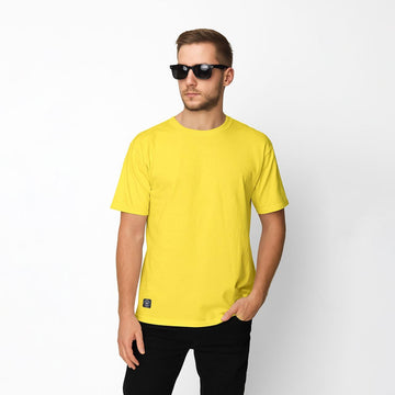 Men’s Yellow Crew Neck T-Shirt
