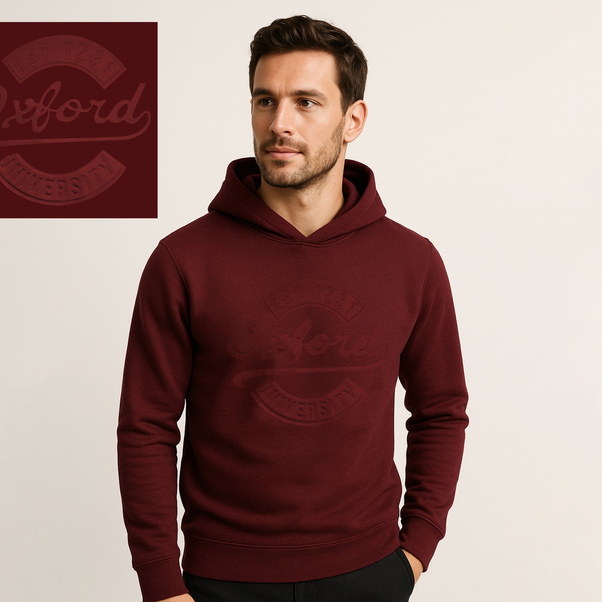 Oxford University Embossed Hoodies