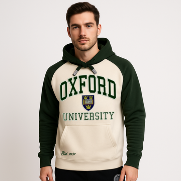 OXFORD UNIVERSITY APPLIQUE EMBROIDERED PULLOVER 2 PANEL HOODIES