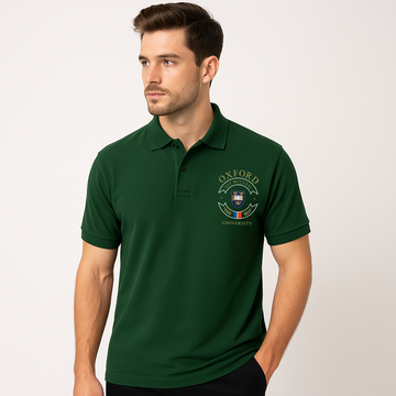 OXFORD UNIVERSITY EMBROIDERED & PRINTED POLO SHIRT